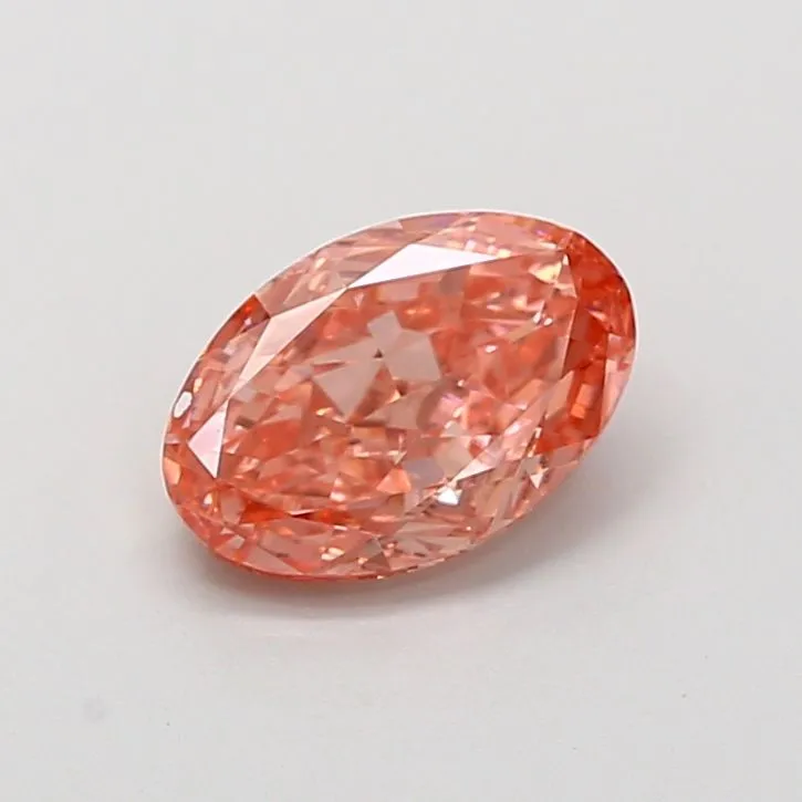 1.20ct OVAL Fancy Vivid Pink VVS2 Coloured Lab diamond