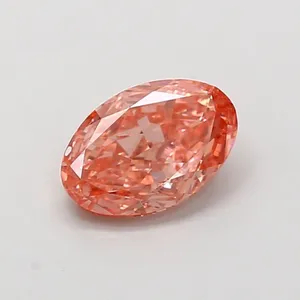 1.2ct OVAL Fancy Vivid Pink VVS2 Coloured Lab diamond