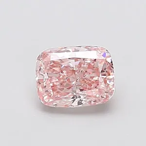 1ct CUSHION Fancy Intense Pink VS2 Coloured Lab diamond