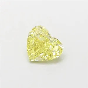 1.01ct HEART Fancy Yellow VS2 Coloured Lab diamond