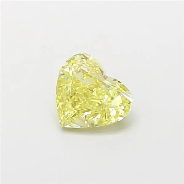 1.01ct HEART Fancy Yellow VS2 Coloured Lab diamond