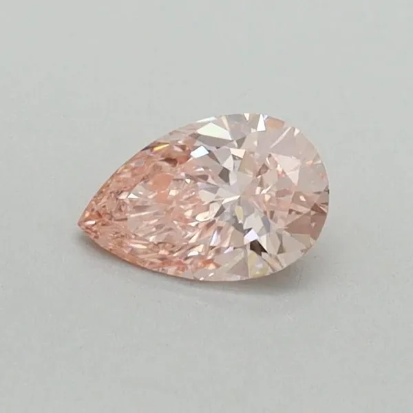 0.3ct PEAR Fancy Intense Pink VS2 Coloured Lab diamond