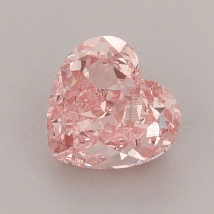1.03ct HEART Fancy Vivid Pink VS1 Coloured Lab diamond