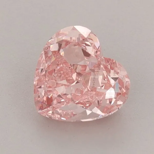 1.03ct HEART Fancy Vivid Pink VS1 Coloured Lab diamond