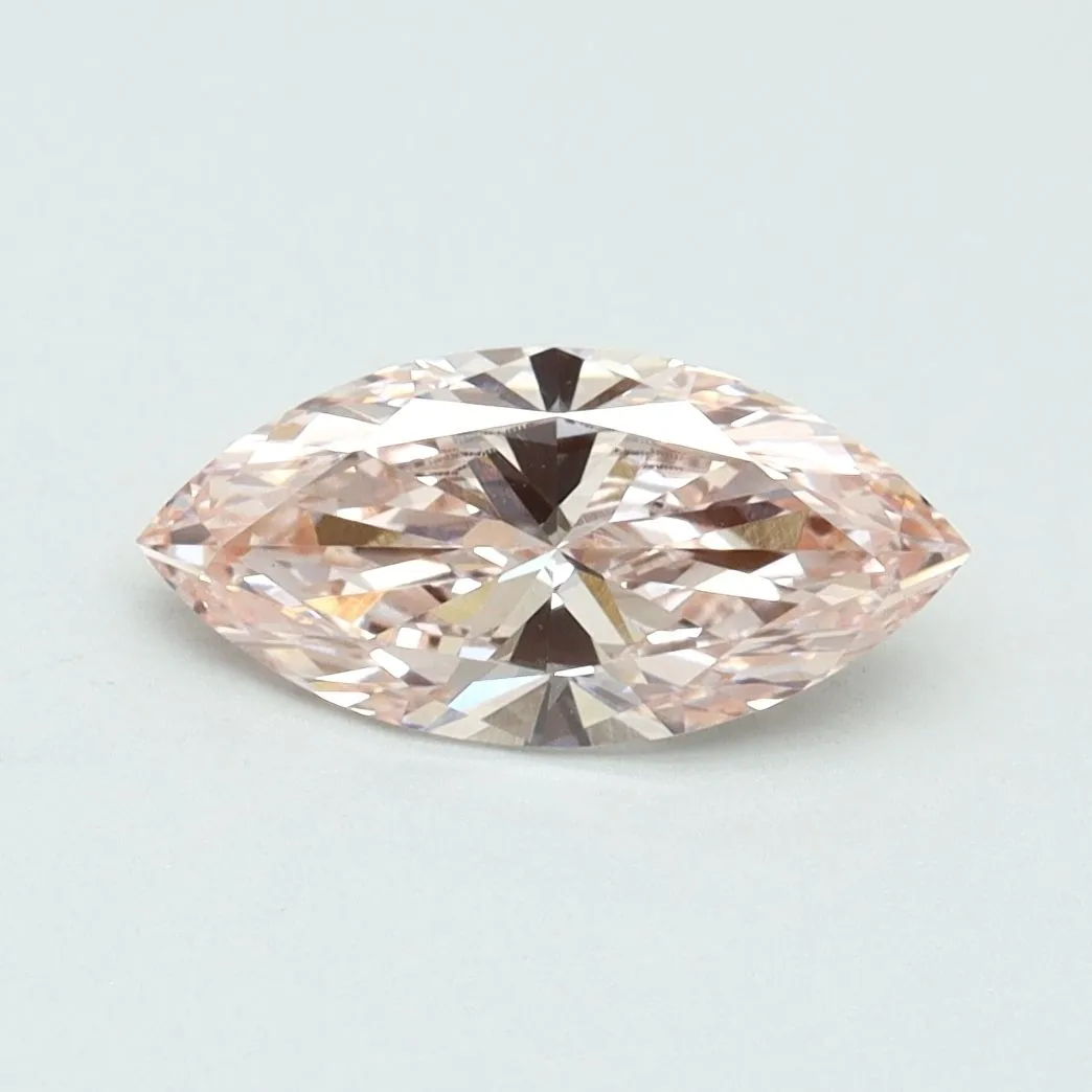 1.00ct MARQUISE Fancy Intense Pink VVS2 Coloured Lab diamond