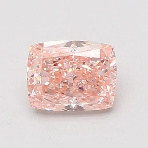 0.81ct CUSHION Fancy Vivid Pink VS1 Coloured Lab diamond