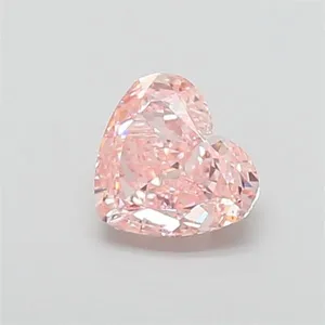 1.69ct HEART Fancy Intense Pink VVS2 Coloured Lab diamond