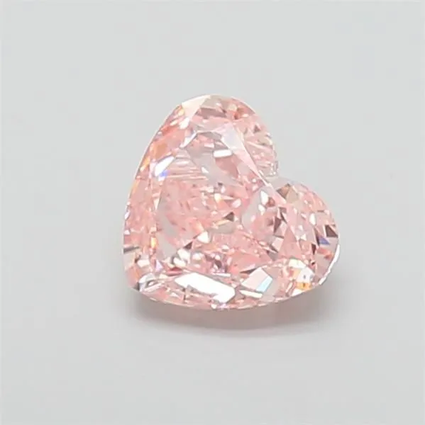 1.69ct HEART Fancy Intense Pink VVS2 Coloured Lab diamond