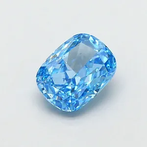 1.01ct CUSHION Fancy Vivid Blue VS2 Coloured Lab diamond