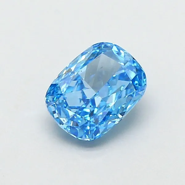 1.01ct CUSHION Fancy Vivid Blue VS2 Coloured Lab diamond