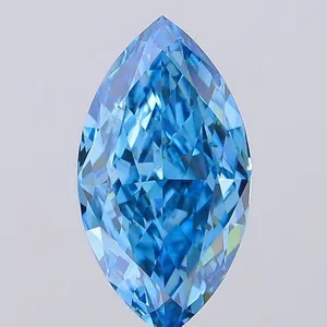 3ct MARQUISE Fancy Vivid Blue VS1 Coloured Lab diamond