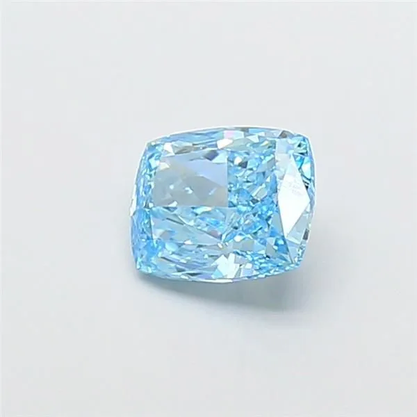 1.22ct CUSHION Fancy Vivid Blue VS1 Coloured Lab diamond