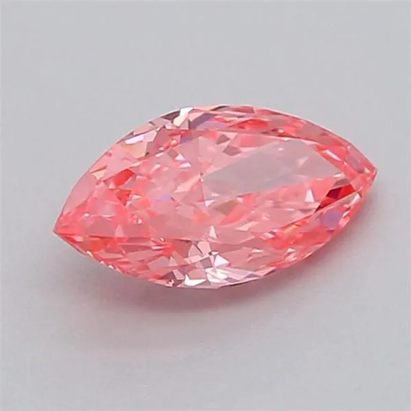 0.34ct MARQUISE Fancy Vivid Pink VVS2 Coloured Lab diamond