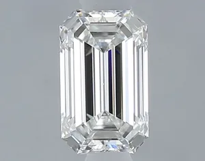 0.4ct EMERALD F VS1 Natural diamond