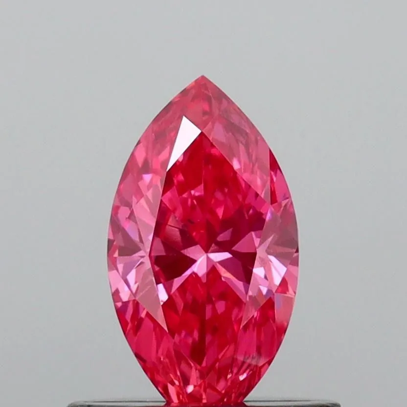 0.49ct MARQUISE Fancy Vivid Pink VS2 Coloured Lab diamond