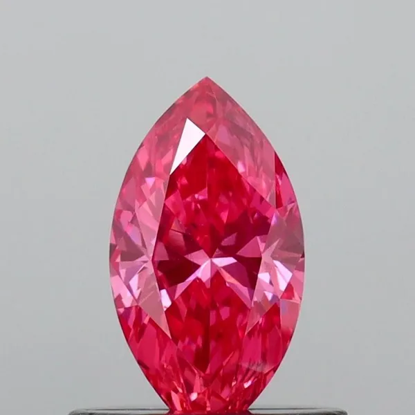 0.49ct MARQUISE Fancy Vivid Pink VS2 Coloured Lab diamond