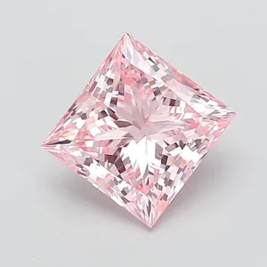 3.05ct PRINCESS Fancy Intense Pink VS1 Coloured Lab diamond