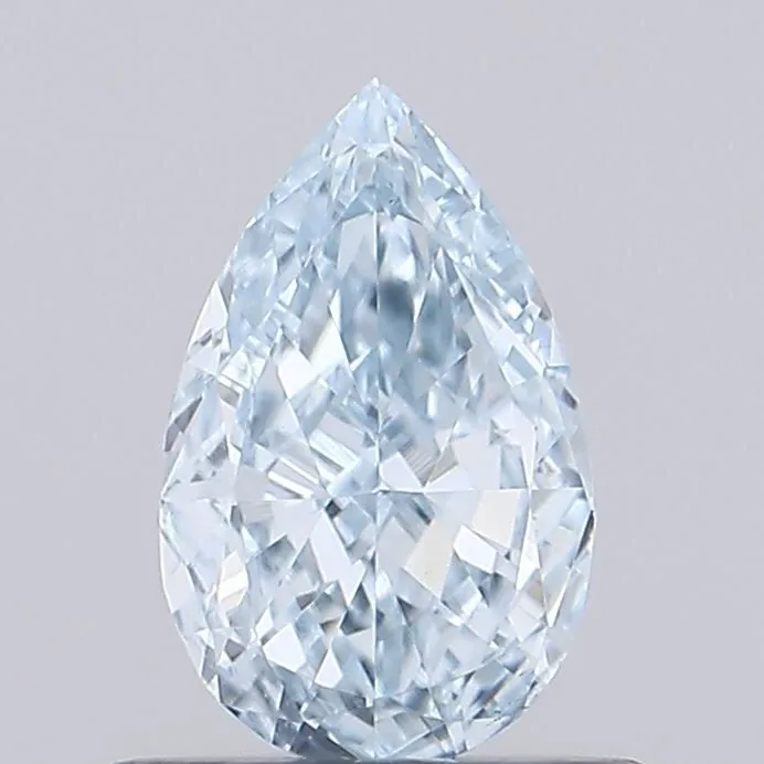 0.65ct PEAR Fancy Intense Blue VS1 Coloured Lab diamond
