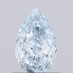 0.65ct PEAR Fancy Intense Blue VS1 Coloured Lab diamond