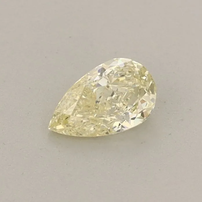0.30ct PEAR Fancy Light Yellow VS2 Coloured Lab diamond