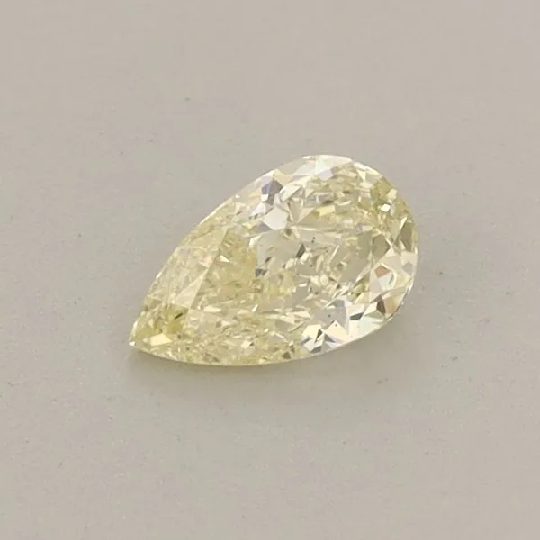 0.3ct PEAR Fancy Light Yellow VS2 Coloured Lab diamond