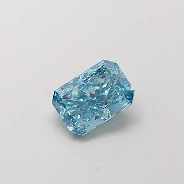 1.01ct RADIANT Fancy Vivid Blue VVS2 Coloured Lab diamond