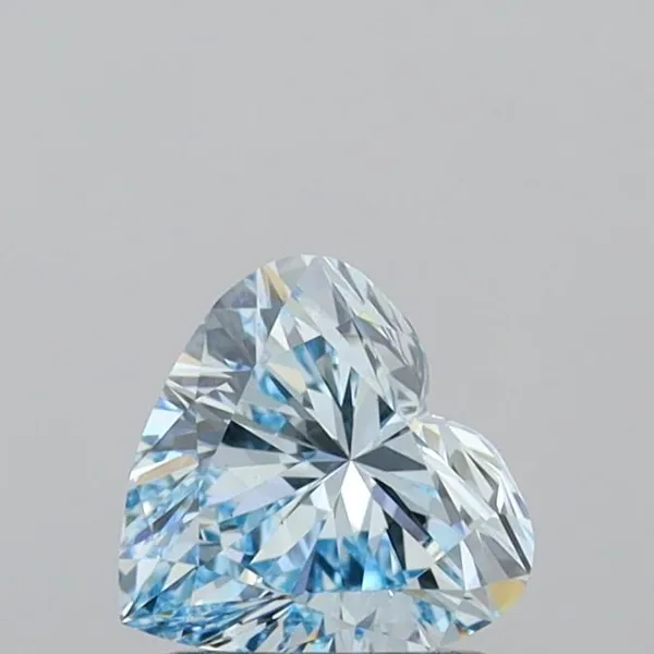1ct HEART Fancy Intense Blue VS1 Coloured Lab diamond