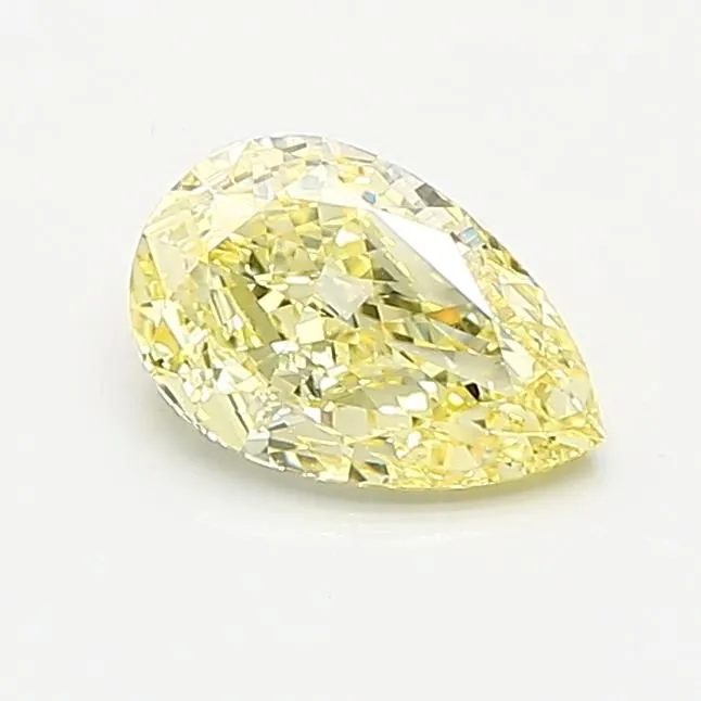 0.83ct PEAR Fancy Intense Yellow VS1 Coloured Lab diamond