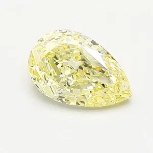 0.83ct PEAR Fancy Intense Yellow VS1 Coloured Lab diamond