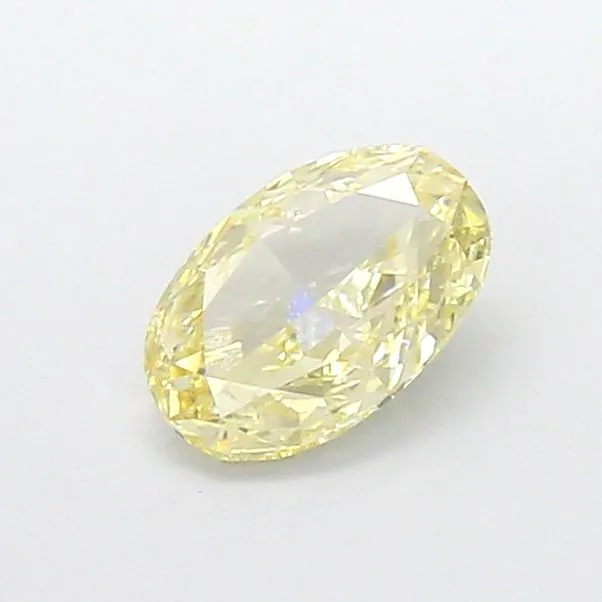 1.01ct OVAL Fancy Light Yellow VS1 Coloured Lab diamond