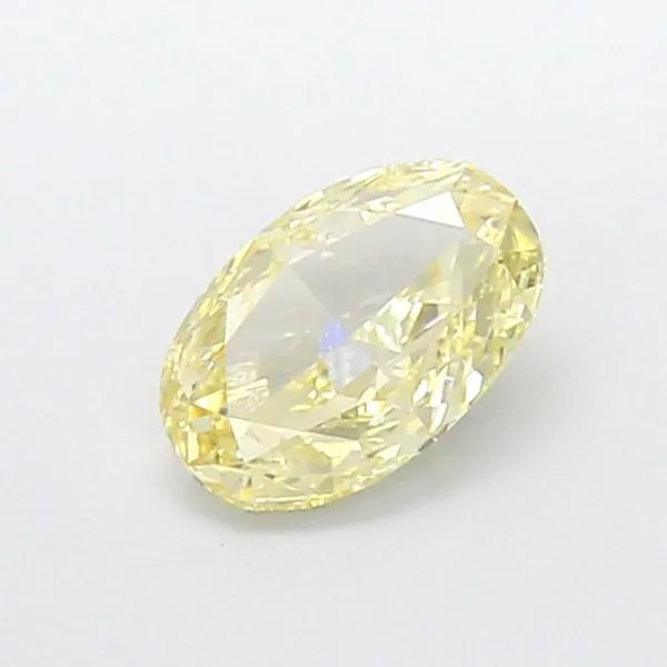 1.01ct OVAL Fancy Light Yellow VS1 Coloured Lab diamond