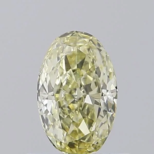 0.52ct OVAL Fancy Light Yellow VVS2 Coloured Lab diamond