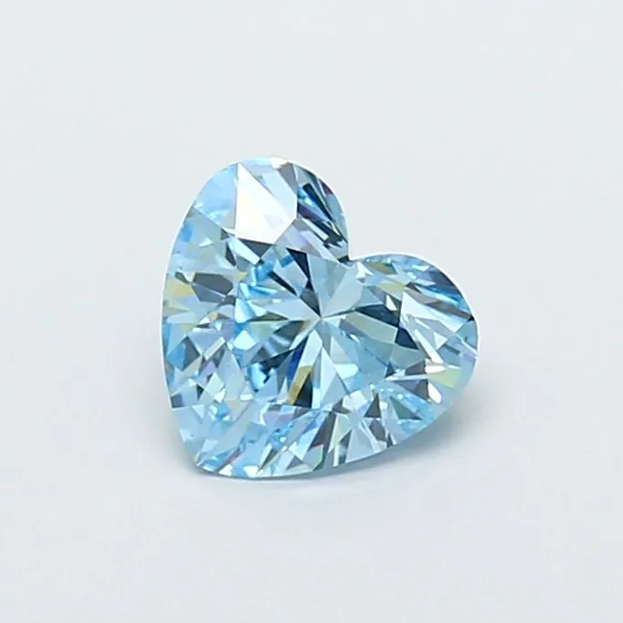 1.53ct HEART Fancy Intense Blue VS1 Coloured Lab diamond