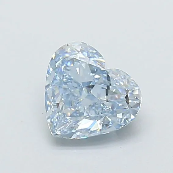 1.19ct HEART Fancy Intense Blue VVS2 Coloured Lab diamond
