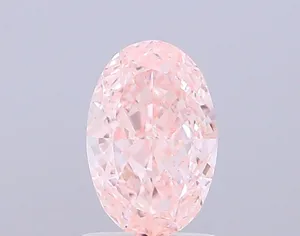 1ct OVAL Fancy Vivid Pink VS2 Coloured Lab diamond