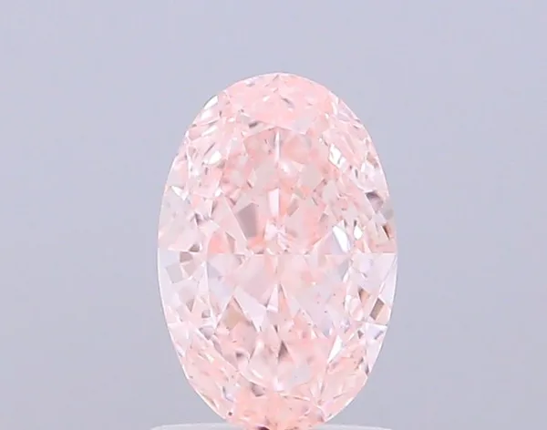 1ct OVAL Fancy Vivid Pink VS2 Coloured Lab diamond