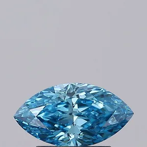 1ct MARQUISE Fancy Vivid Blue VVS2 Coloured Lab diamond
