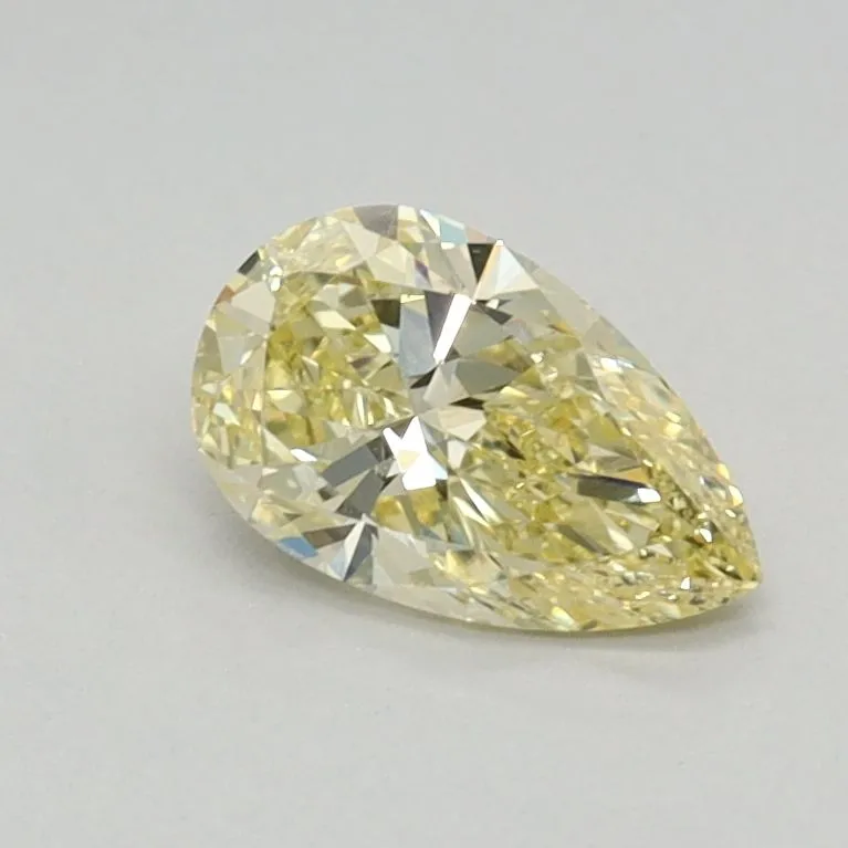 0.43ct PEAR Fancy Intense Yellow VS1 Coloured Lab diamond