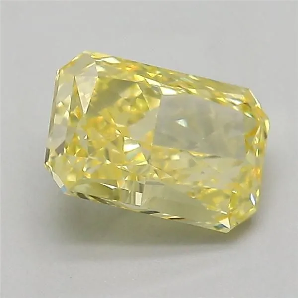 1.09ct RADIANT Fancy Intense Yellow VVS2 Coloured Lab diamond