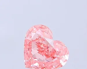 1.05ct HEART Fancy Vivid Pink VS1 Coloured Lab diamond