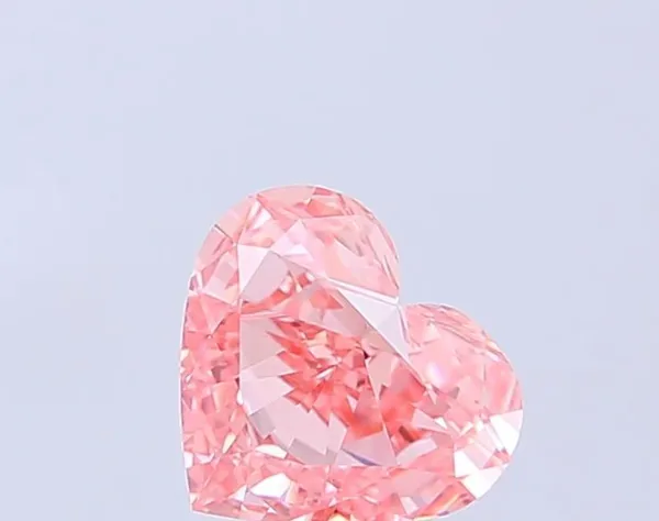 1.05ct HEART Fancy Vivid Pink VS1 Coloured Lab diamond