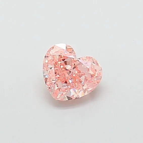 1.08ct HEART Fancy Vivid Pink VS1 Coloured Lab diamond