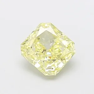 1.1ct RADIANT Fancy Light Yellow VS1 Coloured Lab diamond