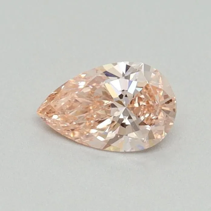 0.35ct PEAR Fancy Intense Pink VS1 Coloured Lab diamond