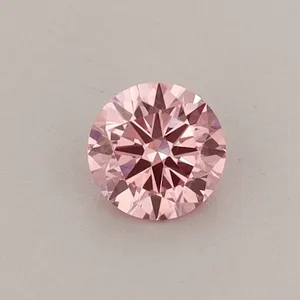 0.33ct ROUND Fancy Vivid Pink VS1 Coloured Lab diamond