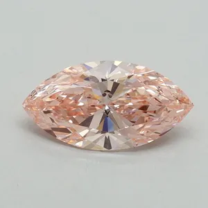0.99ct MARQUISE Fancy Vivid Pink VVS2 Coloured Lab diamond