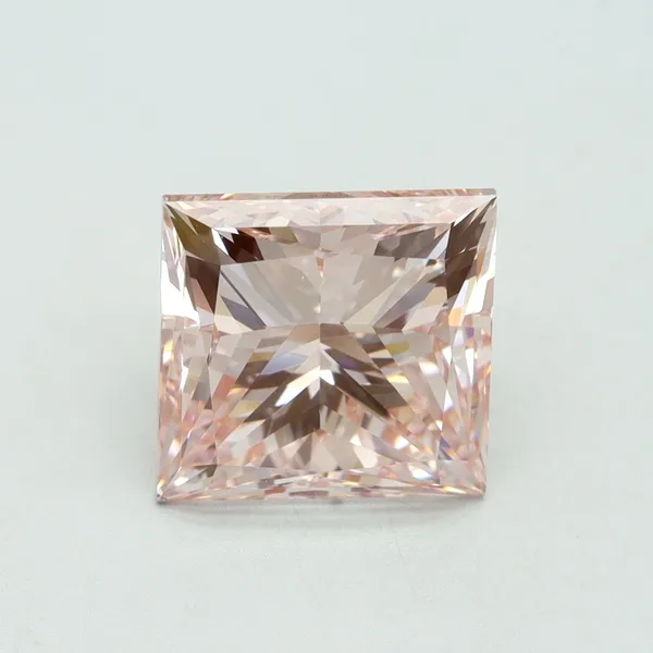 5ct PRINCESS Fancy Intense Pink VS1 Coloured Lab diamond