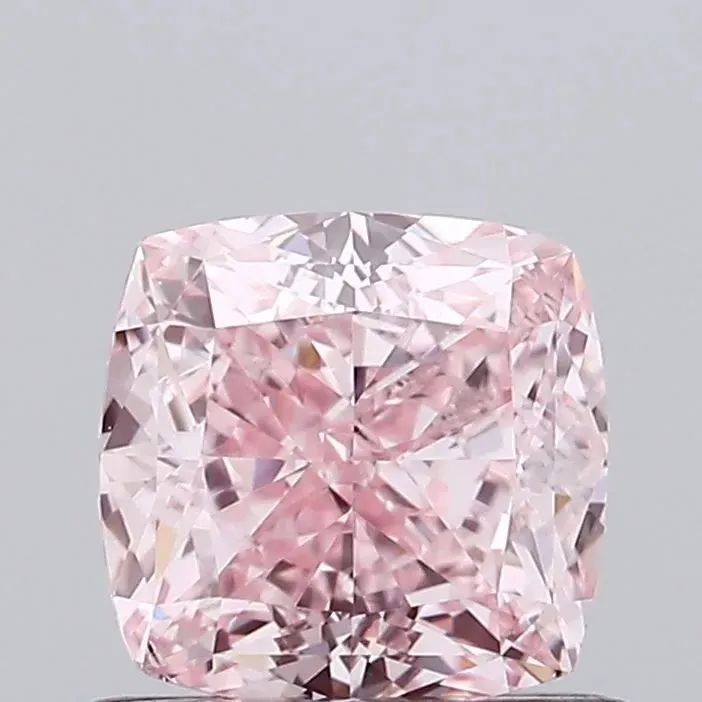 0.91ct CUSHION Fancy Intense Pink VS2 Coloured Lab diamond