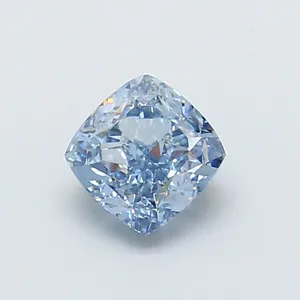 1.07ct CUSHION Fancy Vivid Blue VS1 Coloured Lab diamond