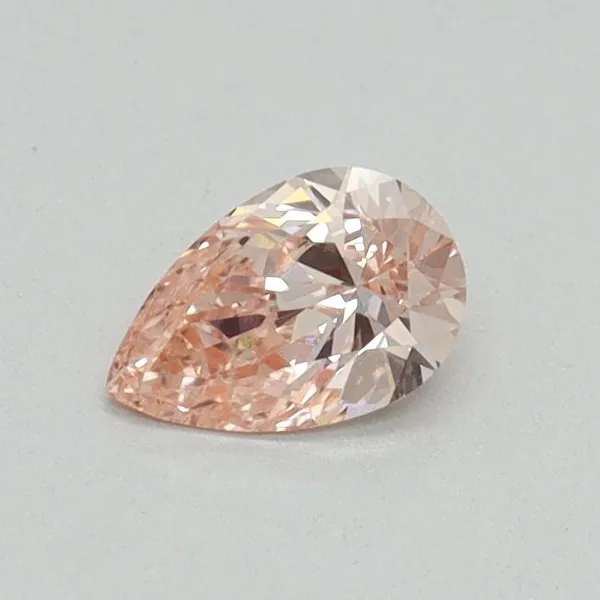 0.31ct PEAR Fancy Intense Pink VS2 Coloured Lab diamond